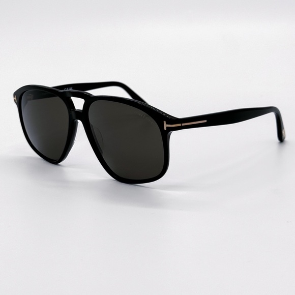 NEW TOM FORD TF1000 01A BLACK AVIATOR SUNGLASSES TOM FORD PIERRE-02 FT1000/S - Picture 6 of 11